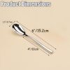 Small Dessert Spoons, Yogurt,Coffee,Espresso,Ice Cream Spoons,6" SUS 304 Stainless Steel spoons,5 pcs Set.