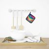 Colorful Daisies Pair of Pot Holders Kitchen Heat Resistant Pot Holders Sets Oven Hot Pads for Cooking Baking BBQ, 7 1/2 x 7 1/2