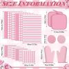 18 Pcs Pink Kitchen Decor Accessories Set Oven Mitts Pot Holders Kitchen Towels Dishcloths Oven Gloves Dish Towels Heatproof Potholders Pink and White