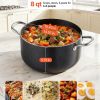 8-Quart Coated Pot with Glass Lid for Soups/Stews