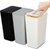 3 Pack 10L/2.6 Gal Bathroom Trash Can with Lid, Trash Bin with Press Lid, Small Trash Can/Slim Garbage Cans/Waste Basket for Bathroom,Kitchen,Office