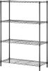 4-Tier Wire Storage Shelves | 36x14x54 | Black | with Adjustable Racks