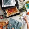 Albany Kitchen Towel 4-Pack Set, Fog Blue/White, 16"x26"