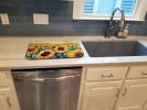 Kansas Sunflowers in Watercolor Dish Drying Mat Absorbent Dish Drying Mat Pad for Kitchen Counter Dish Drainer Mat for Countertop, 14 x 21"