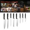Kitchen Knife Set(15 Piece) with Knife Block for Home Cooking