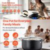 8-Quart Coated Pot with Glass Lid for Soups/Stews