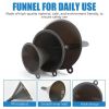Plastic Kitchen Funnel Set of 3, Round Kitchen Funnels for Filling Bottles, Durable and Multifunctional Funnels for Filling Canning, Cooking
