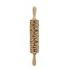 Baking Cookies Fondant Cake Dough Engraved Roller Rolling Pin