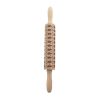 Baking Cookies Fondant Cake Dough Engraved Roller Rolling Pin