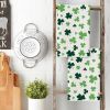 Green Clover Shamrock St. Patrick's Day Kitchen Towels Dish Towels, 18x26 Inch Farmhouse Holiday Spring Decoration Hand Towels Set of 2