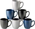 16oz Coffee Mugs Set of 6, Large Ceramic Coffee Mugs for Man, Woman, Dad, Mom