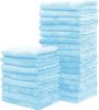 24 Pack Kitchen Dishcloths - Does Not Shed Fluff - Reusable Dish Towels, Dish Cloths, Super Absorbent Coral Fleece Cleaning Cloths