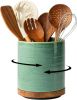 Utensil Holder, 360° Rotating Extra Large Ceramic Kitchen Utensil Holder for Countertop