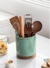 Utensil Holder, 360° Rotating Extra Large Ceramic Kitchen Utensil Holder for Countertop