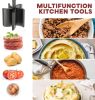 Meat Chopper, Hamburger Grinder, Premium Heat Resistant Smasher for Ground Beef, Burger Grinder Nylon Potato Mix Tool