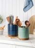 Utensil Holder, 360° Rotating Extra Large Ceramic Kitchen Utensil Holder for Countertop