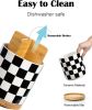 3 Compartment Utensil Holder, Extra Large Utensil Crock, Stable Ceramic Utensil Organizer