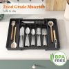 Silverware Drawer Organizer, Expandable Utensil Tray for Kitchen, BPA Free Flatware and Cutlery Holder