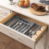 Silverware Drawer Organizer, Expandable Utensil Tray for Kitchen, BPA Free Flatware and Cutlery Holder